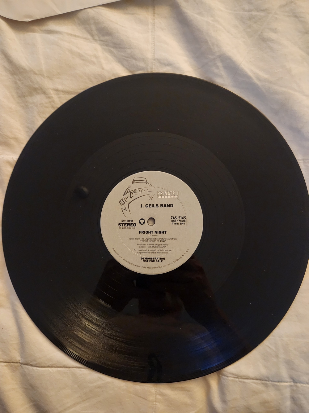 J. Geils Band - "Fright Night" - DJ COPY! RARELY WAS PLAYED! RARE GEM NM Best!